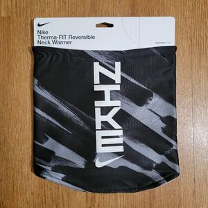 Nike Therma-FIT Reversible Scarf Neck Warmer For Running Gym Hiking Black Grey